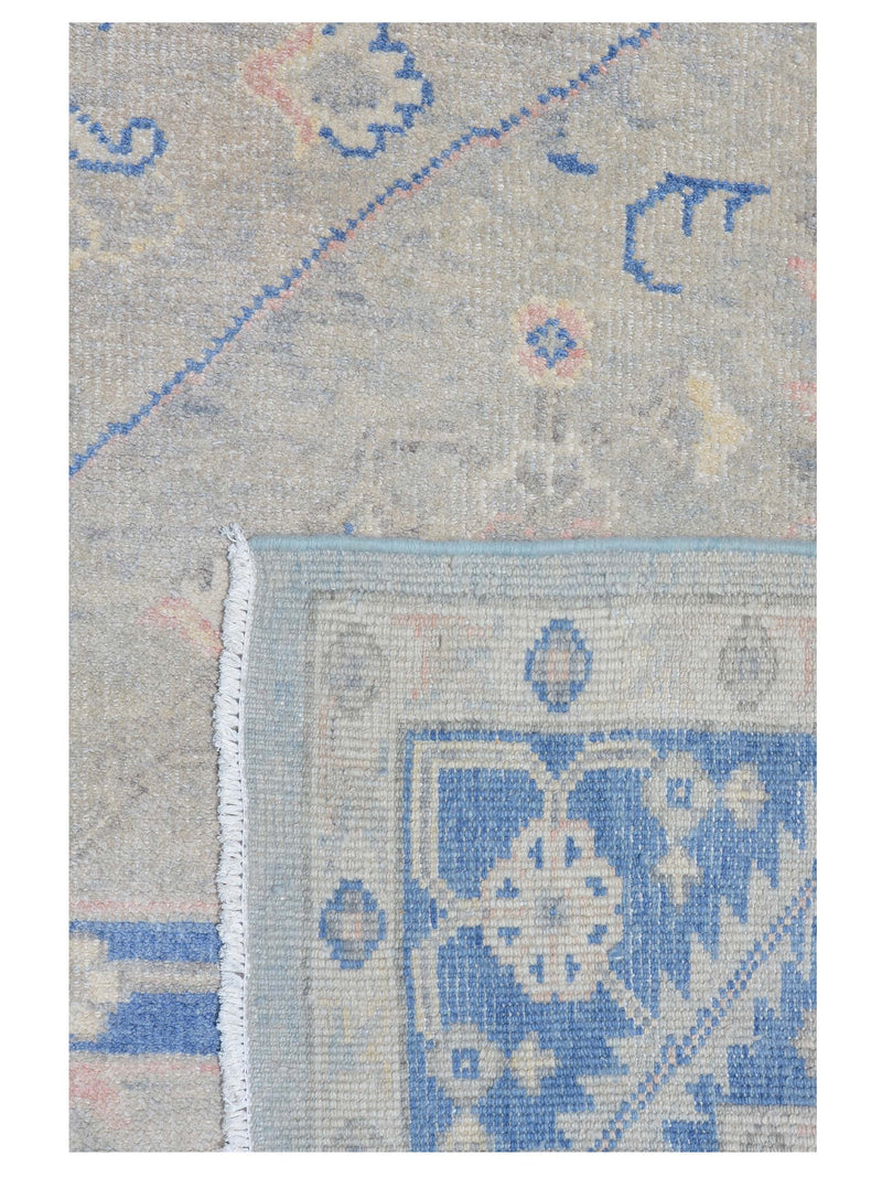 Pacific Ushak 43433 Blue Blue Transitional Hand Knotted Rug