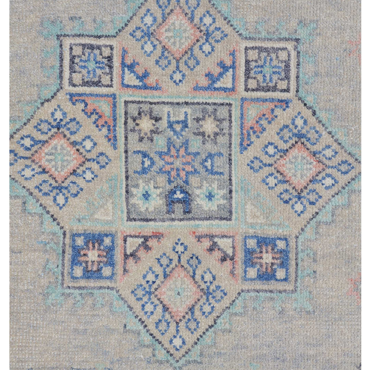 Pacific Ushak 43434 Ivory Grey Transitional Hand Knotted Rug