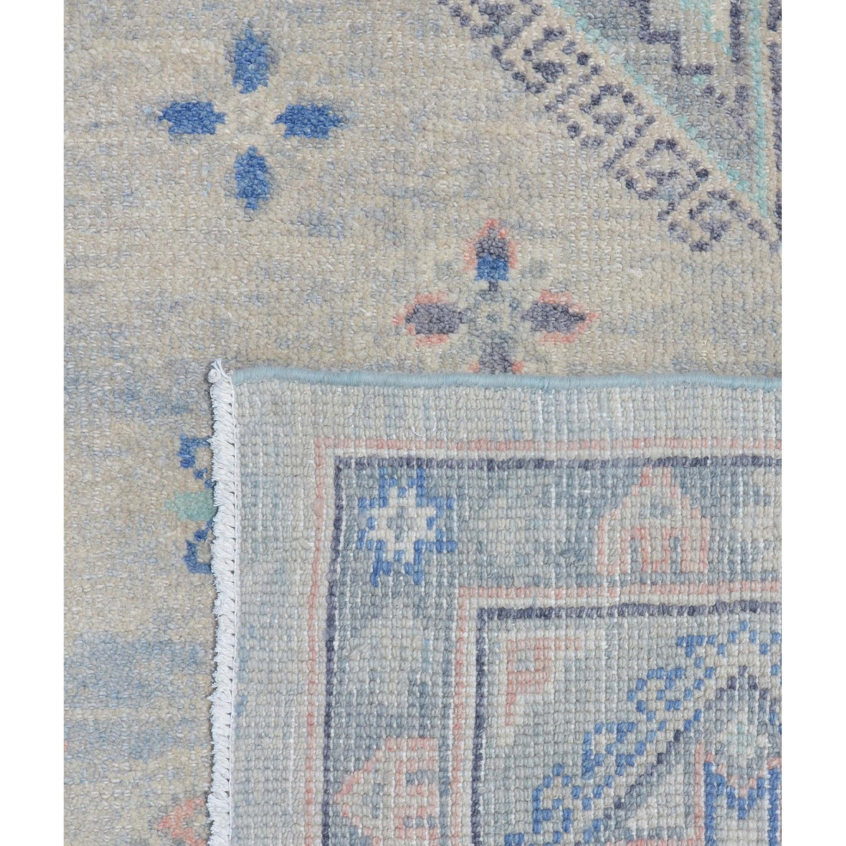 Pacific Ushak 43434 Ivory Grey Transitional Hand Knotted Rug