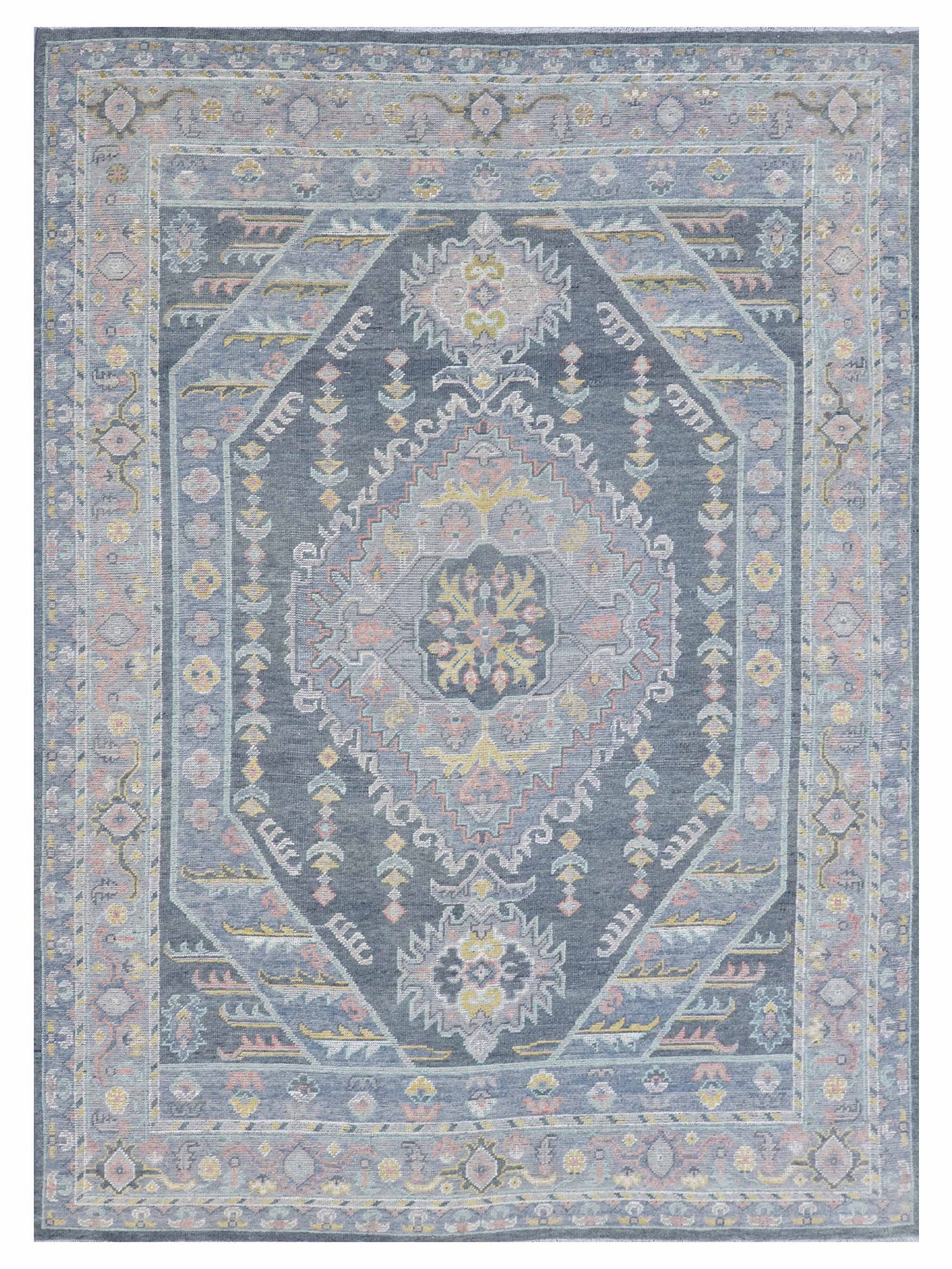 Pacific Ushak  Grey Pink Transitional