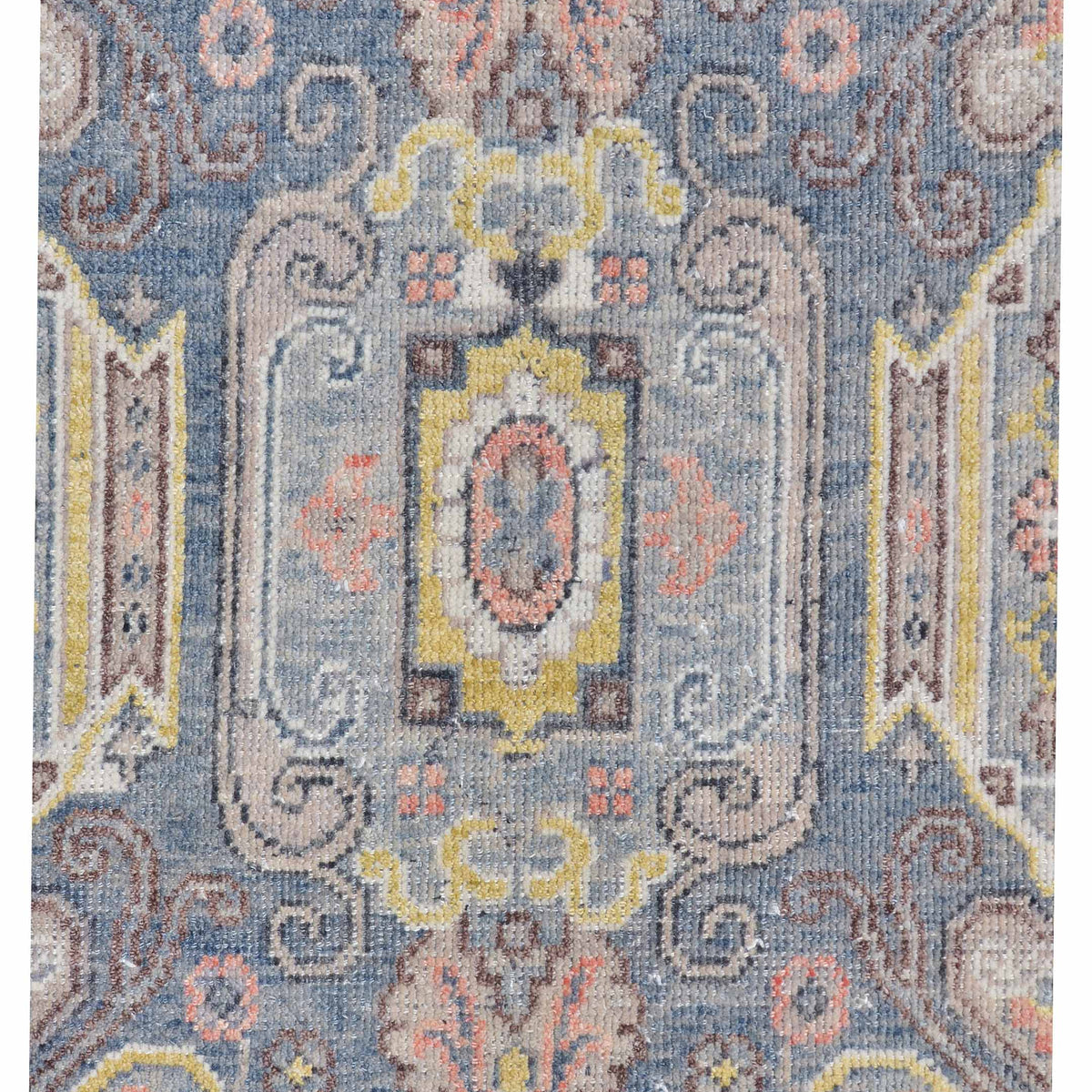 Pacific Ushak 43439 Grey Ivory Transitional Hand Knotted Rug
