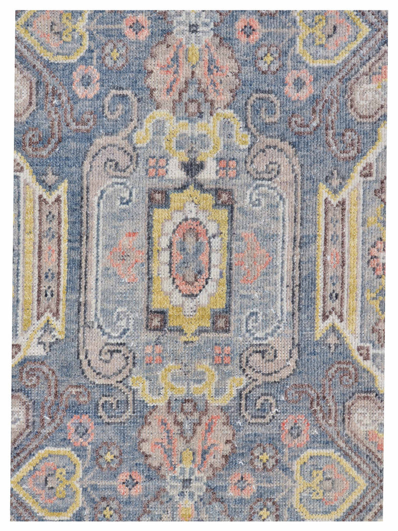 Pacific Ushak 43439 Grey Ivory Transitional Hand Knotted Rug