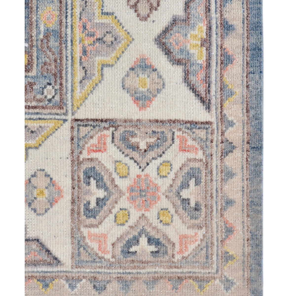 Pacific Ushak 43439 Grey Ivory Transitional Hand Knotted Rug