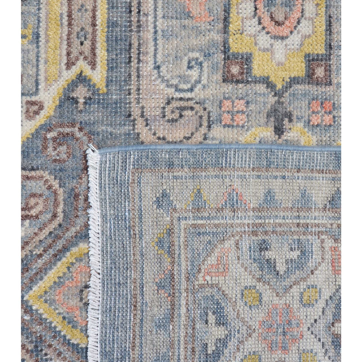 Pacific Ushak 43439 Grey Ivory Transitional Hand Knotted Rug