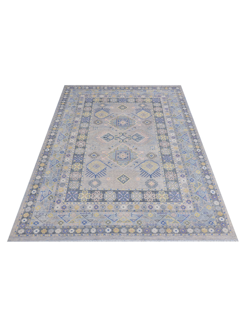 Pacific Ushak 43440 Beige Grey Transitional Hand Knotted Rug