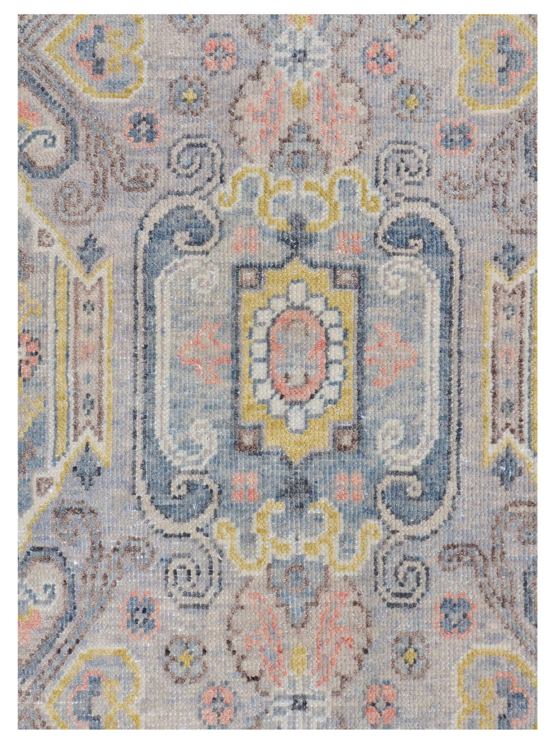 Pacific Ushak 43441 Beige Ivory Transitional Hand Knotted Rug