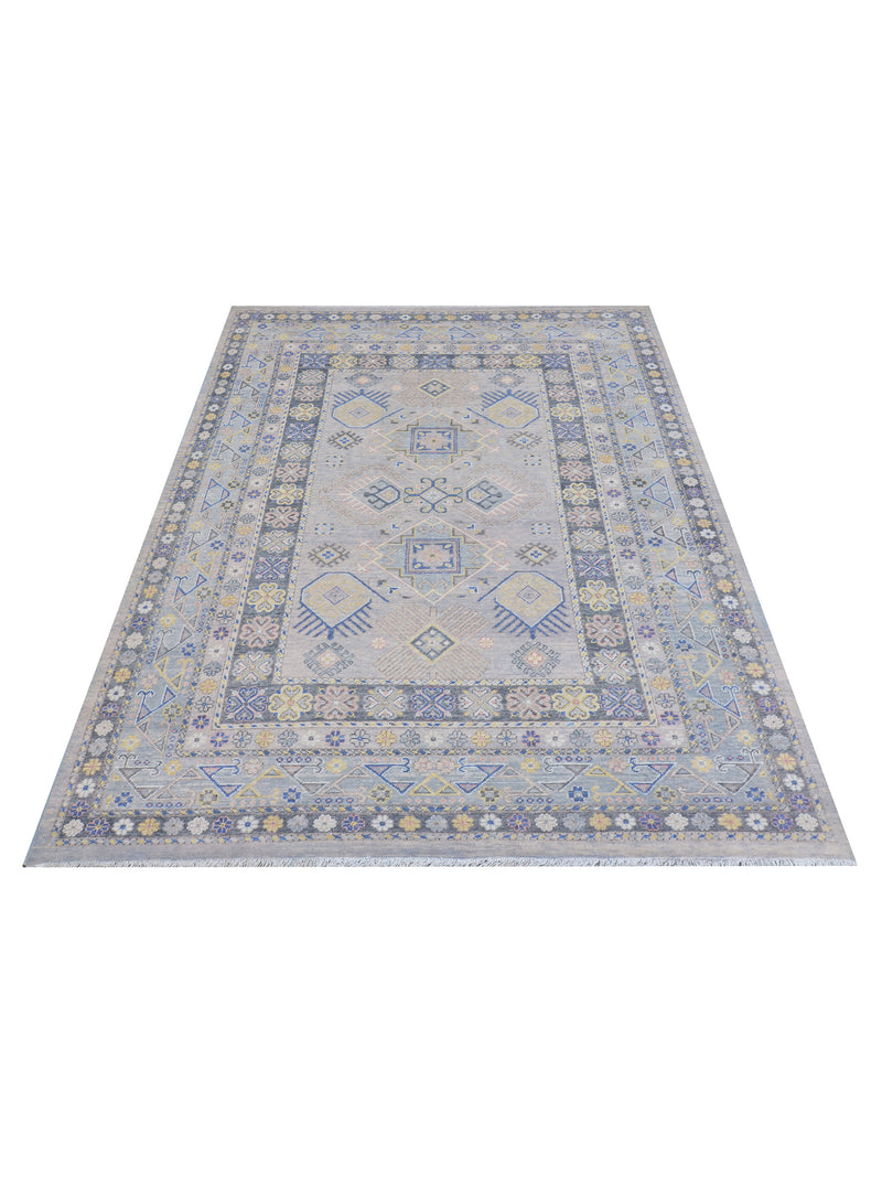 Pacific Ushak 43442 Blue Ivory Transitional Hand Knotted Rug