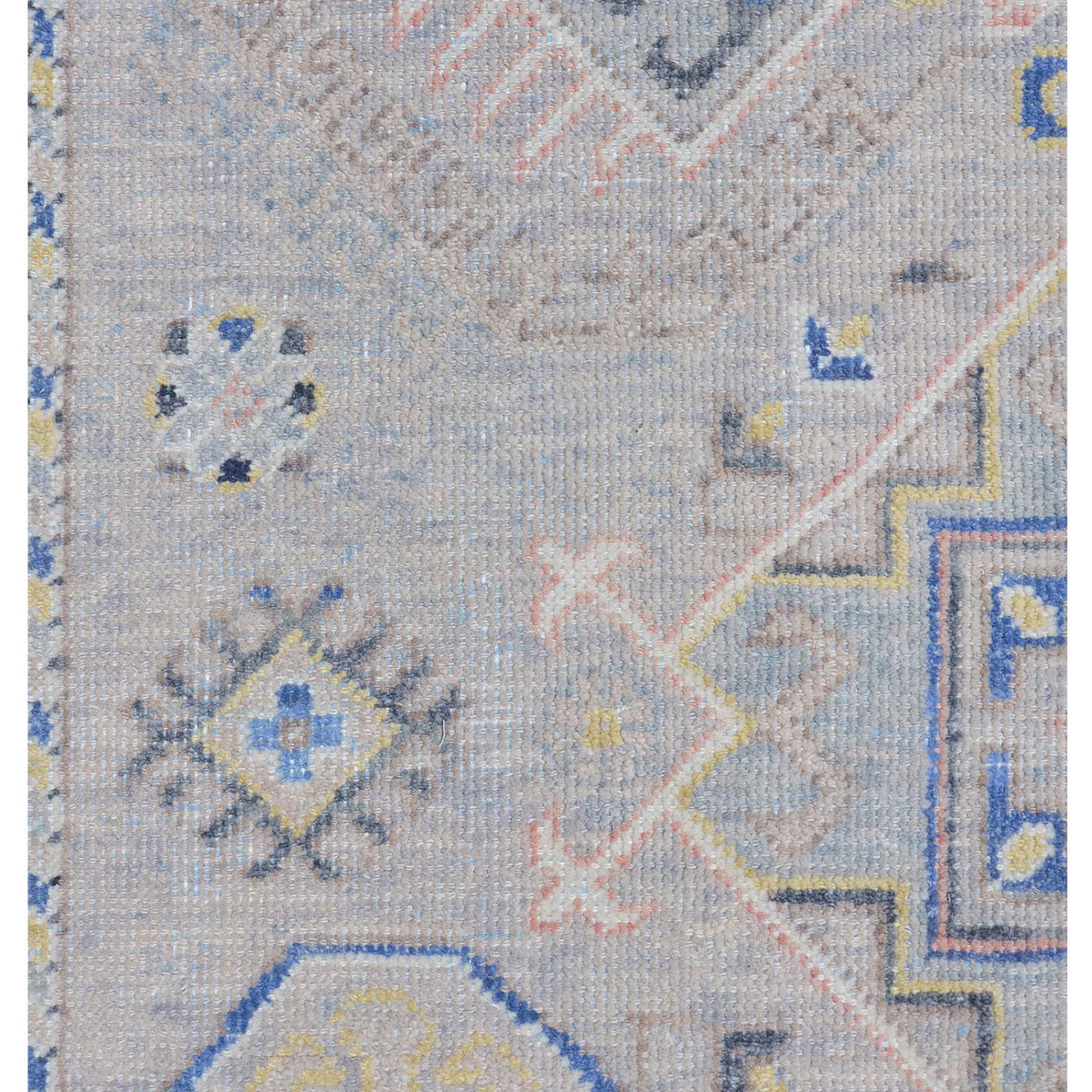 Pacific Ushak 43442 Blue Ivory Transitional Hand Knotted Rug