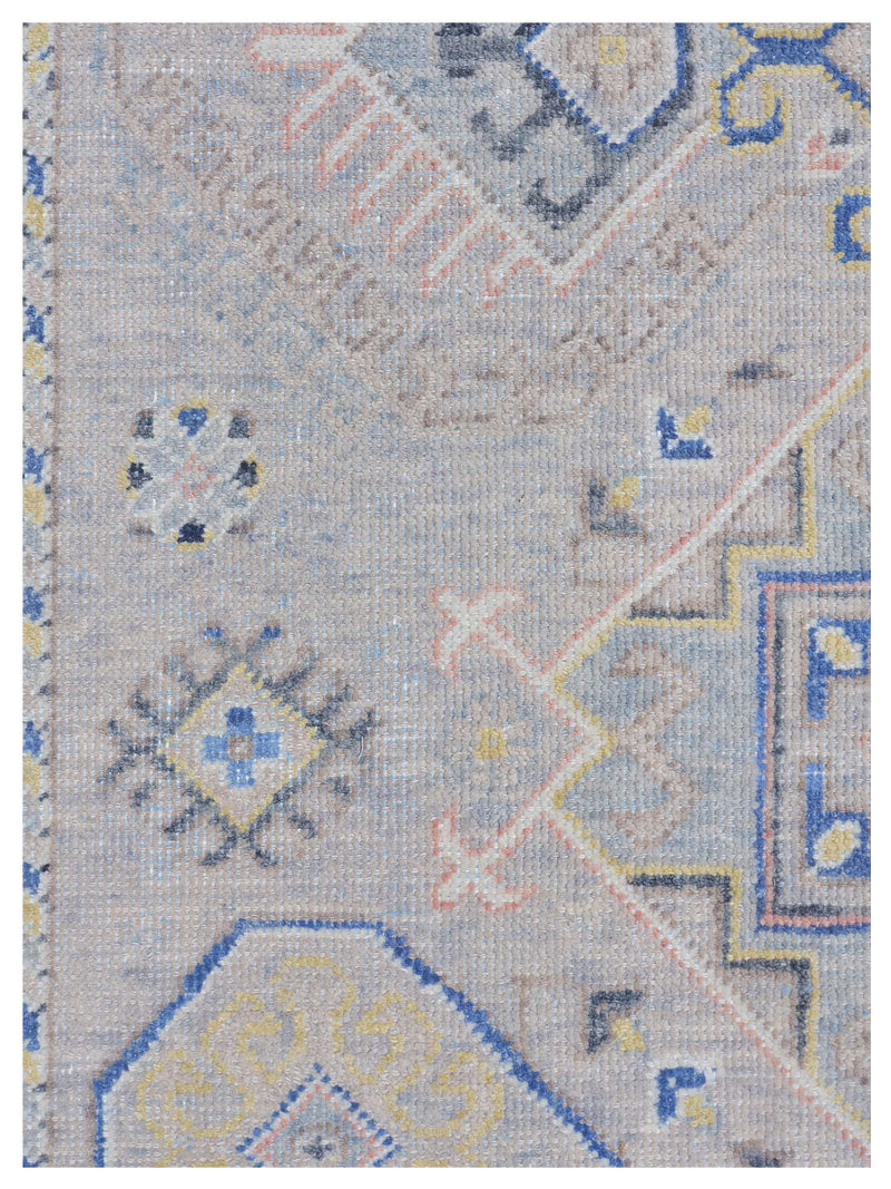 Pacific Ushak 43442 Blue Ivory Transitional Hand Knotted Rug