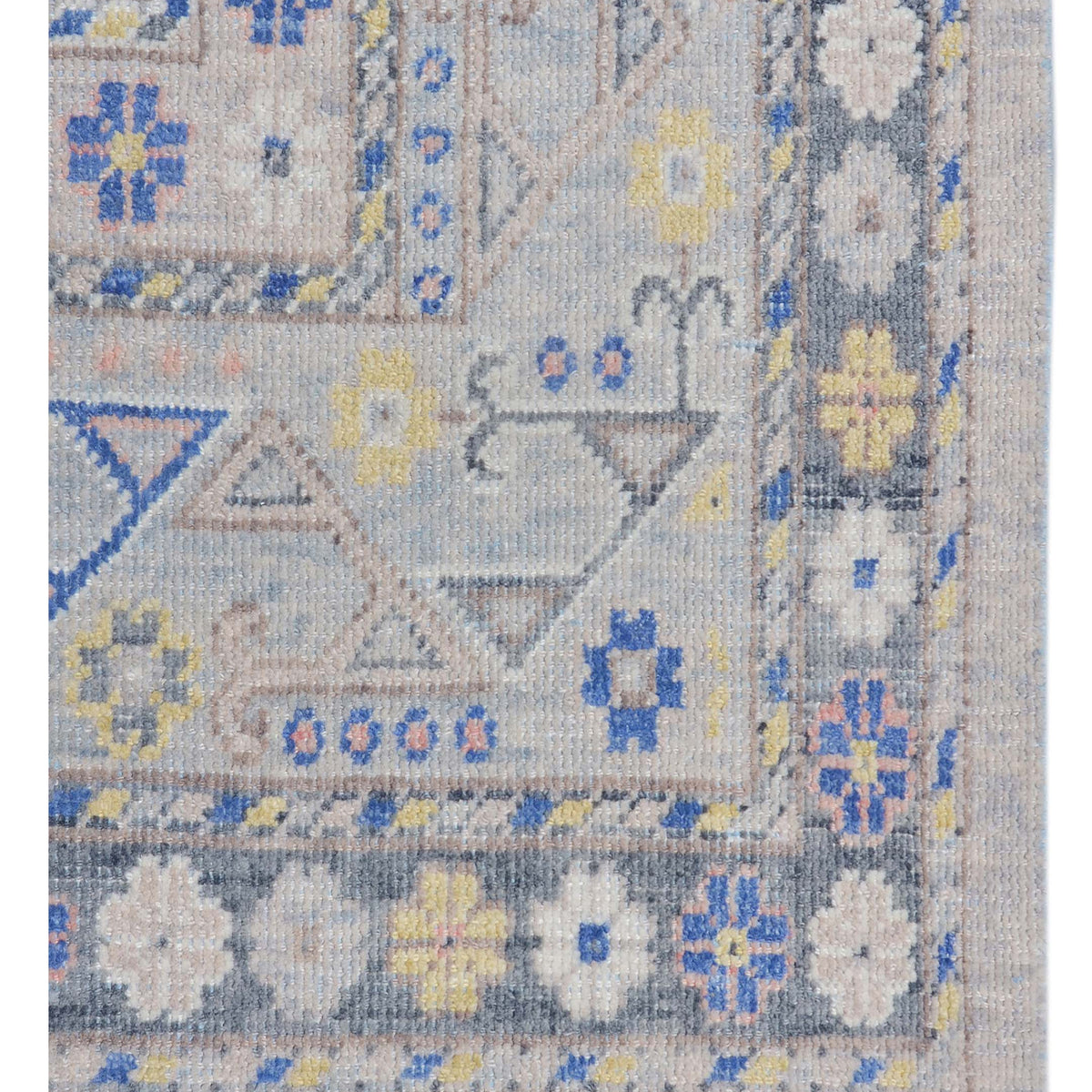 Pacific Ushak 43442 Blue Ivory Transitional Hand Knotted Rug