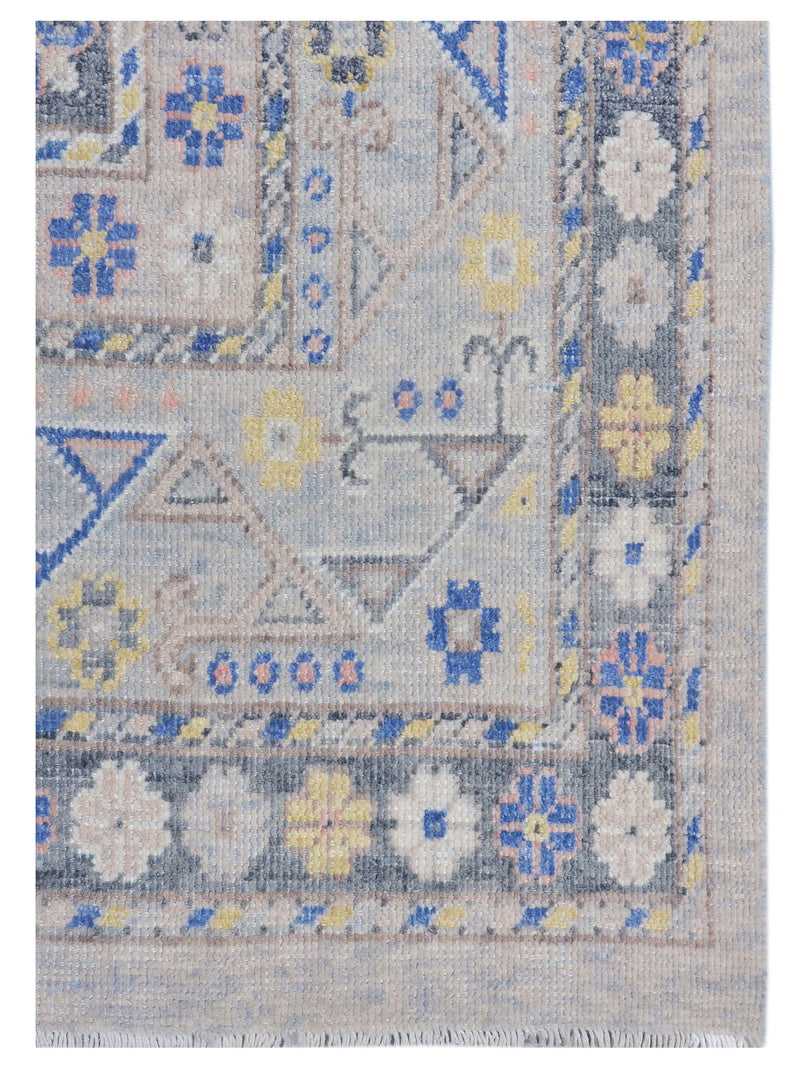 Pacific Ushak 43442 Blue Ivory Transitional Hand Knotted Rug
