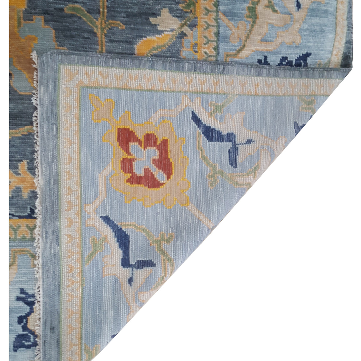 Pacific Anatolian Revival 43465 D.Grey Blue Traditional Hand Knotted Rug