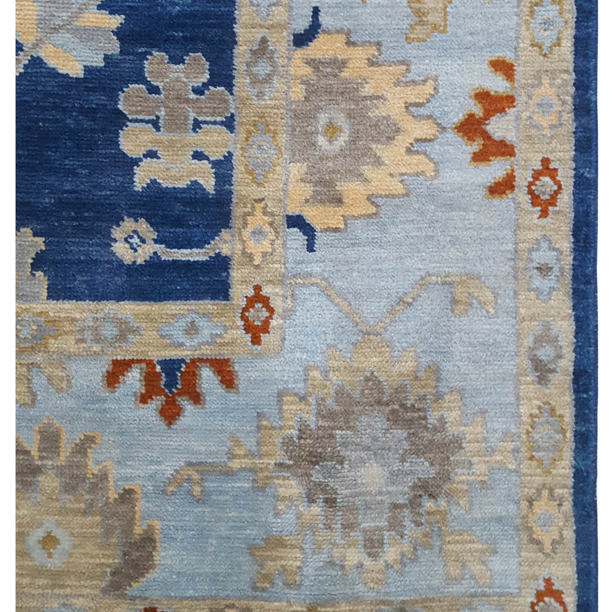 Pacific Anatolian Revival 43466 Navy Lt.Blue Transitional Hand Knotted Rug