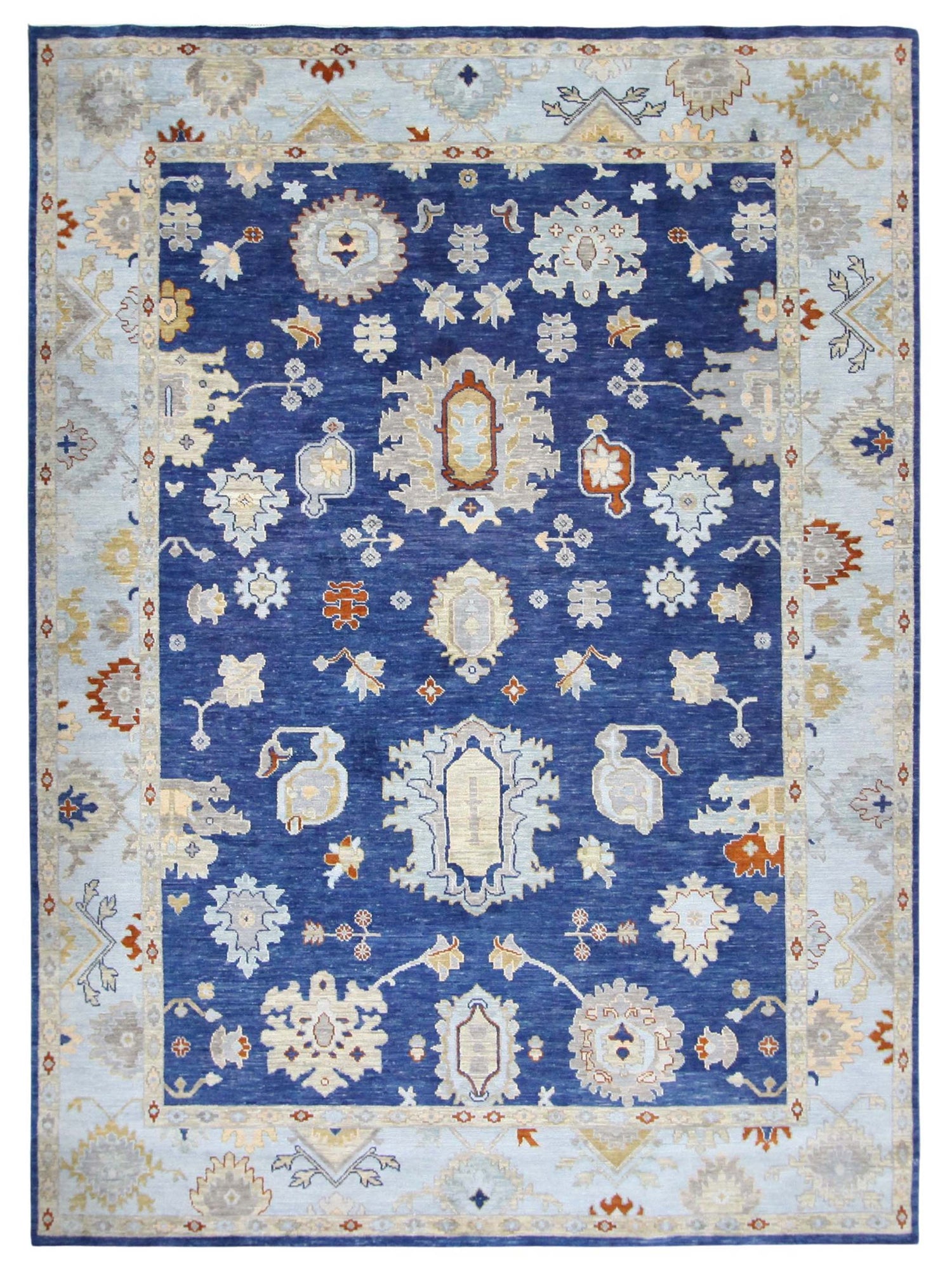 Pacific Anatolian Revival 43466 Navy Lt.Blue Transitional Hand Knotted Rug