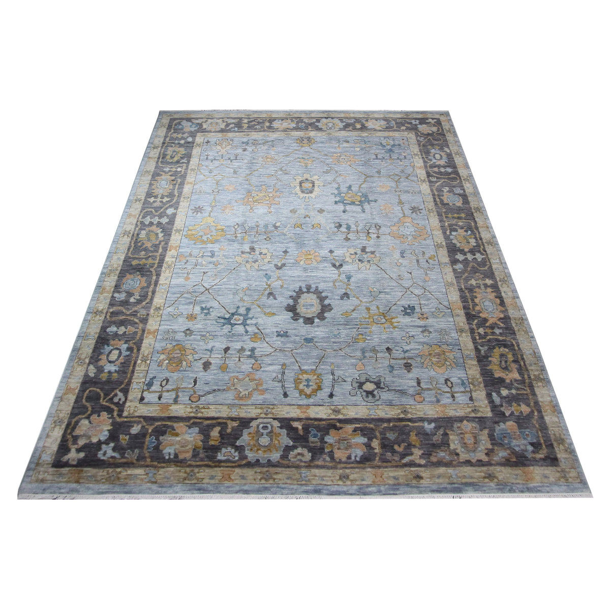 Pacific Anatolian Revival 43467 Blue Charcoal Transitional Hand Knotted Rug