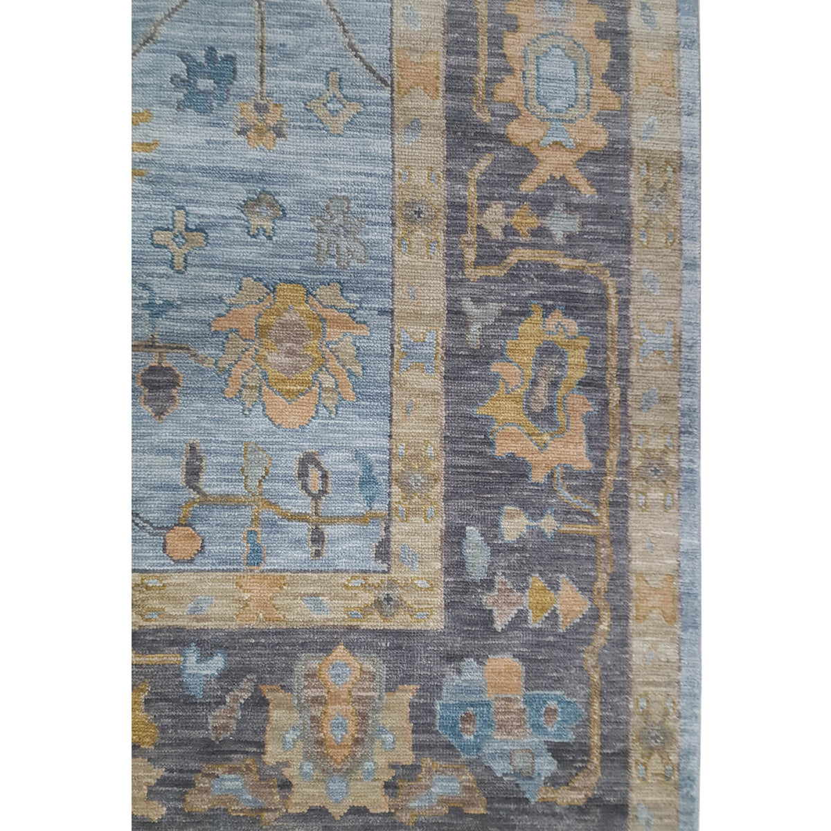 Pacific Anatolian Revival 43467 Blue Charcoal Transitional Hand Knotted Rug