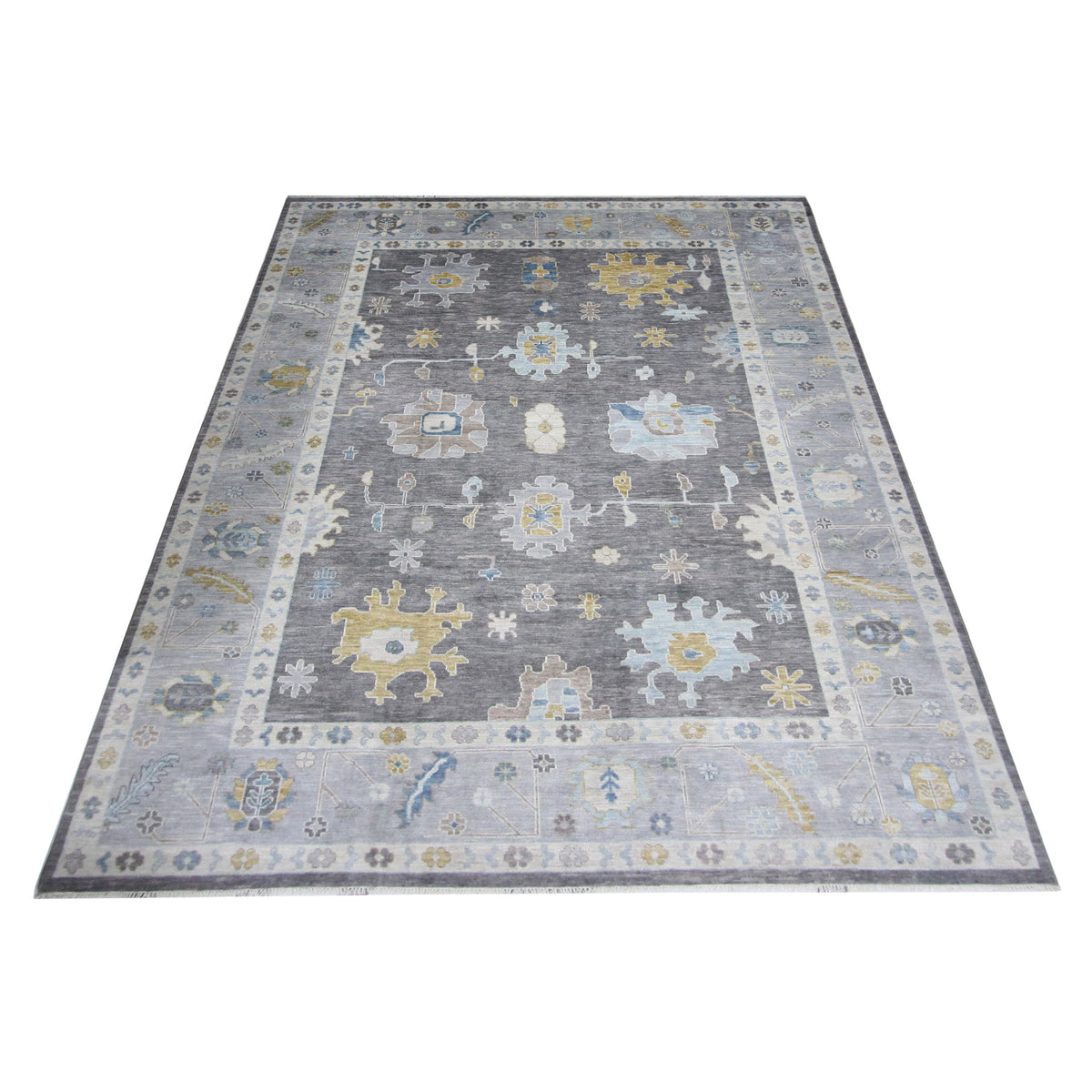 Pacific Anatolian Revival 43468 Charcoal Grey Transitional Hand Knotted Rug