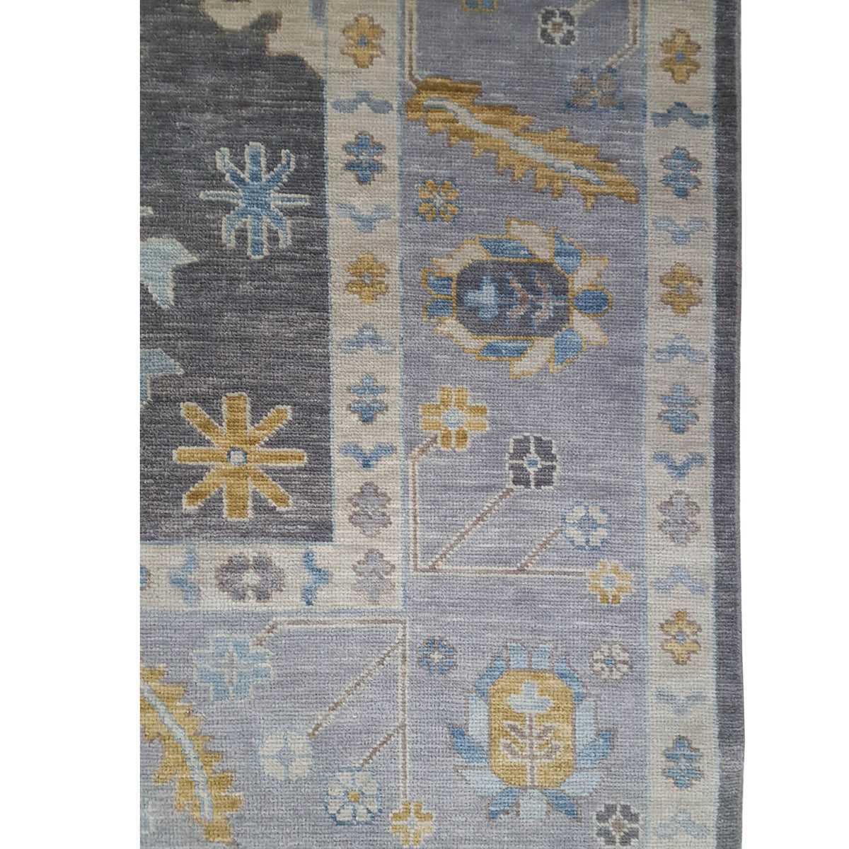 Pacific Anatolian Revival 43468 Charcoal Grey Transitional Hand Knotted Rug