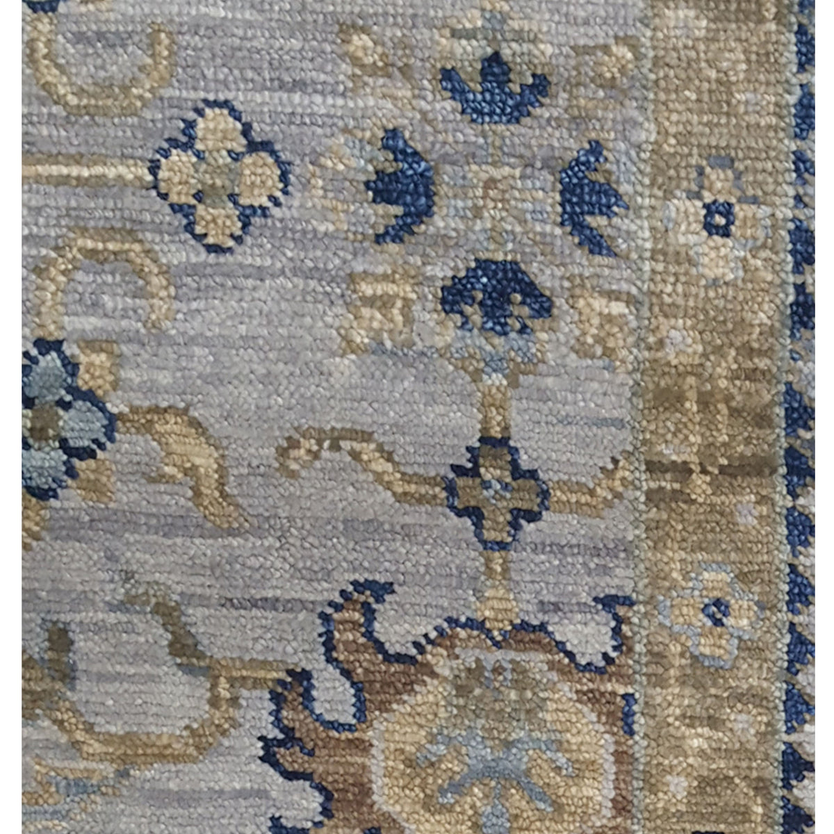 Pacific Anatolian Revival 43469 Grey Navy Transitional Hand Knotted Rug