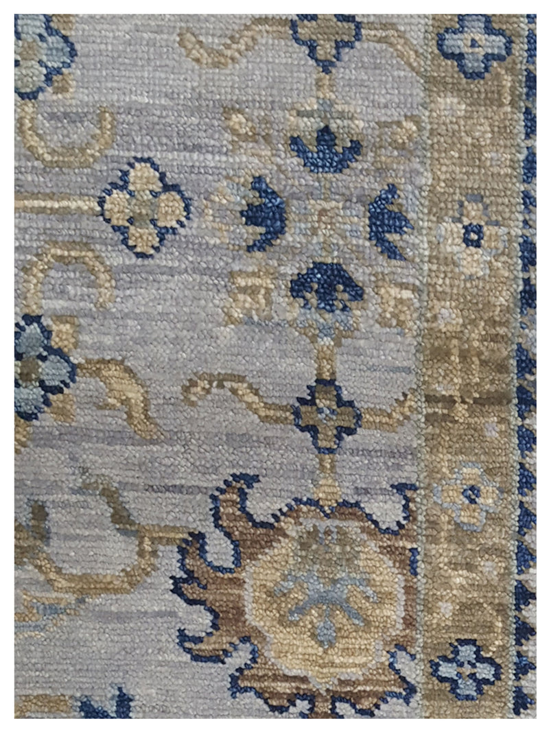 Pacific Anatolian Revival 43469 Grey Navy Transitional Hand Knotted Rug