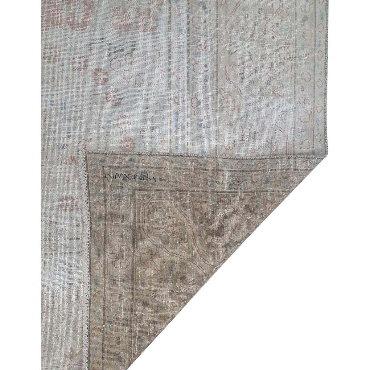 Pacific Vintage 43475 Ivory Orange Vintage Hand Knotted Rug