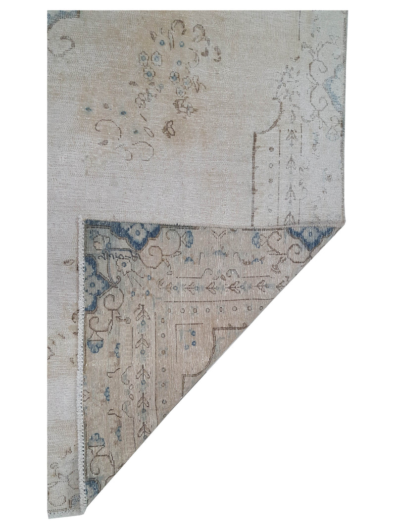 Pacific Vintage 43494 Ivory Beige Vintage Hand Knotted Rug