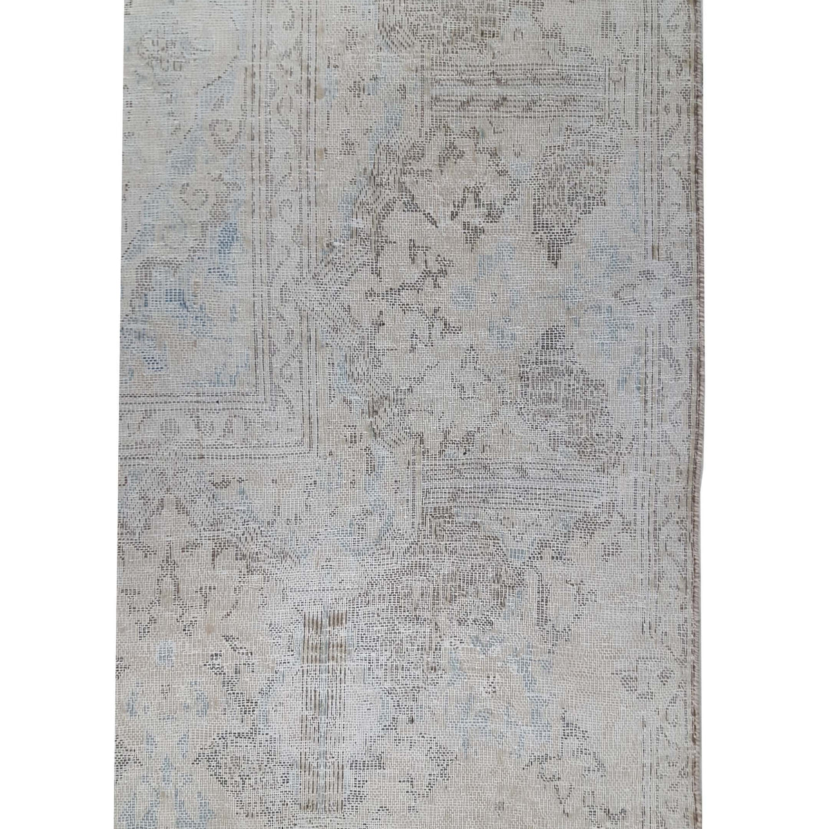 Pacific Vintage 43511 Ivory Beige Vintage Hand Knotted Rug