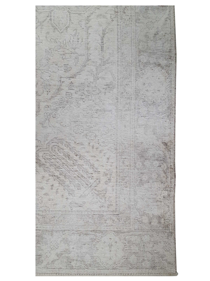 Pacific Vintage 43517 Ivory Grey Vintage Hand Knotted Rug