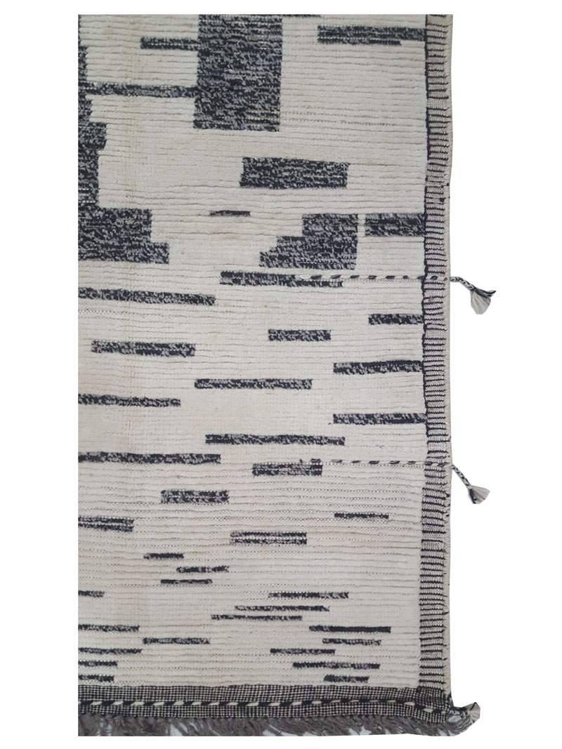 Pacific Moroccan 43525 Ivory Grey Transitional Hand Knotted Rug