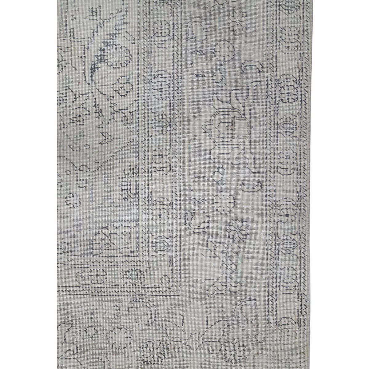 Pacific Vintage 43528 Beige Grey Vintage Hand Knotted Rug
