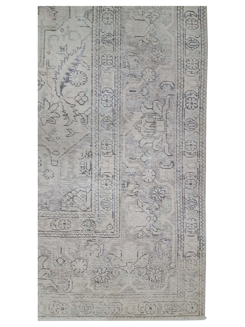 Pacific Vintage 43528 Beige Grey Vintage Hand Knotted Rug