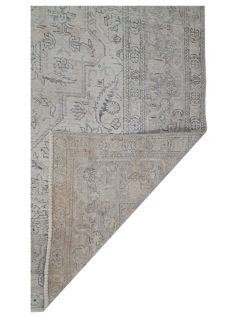 Pacific Vintage 43528 Beige Grey Vintage Hand Knotted Rug