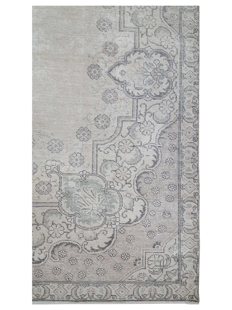 Pacific Vintage 43529 Beige Grey Vintage Hand Knotted Rug