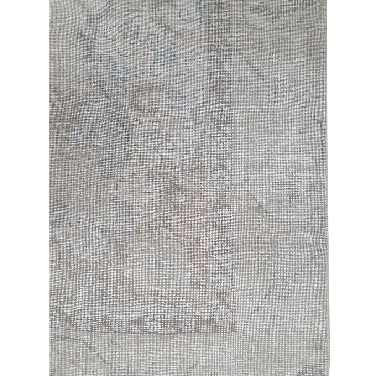 Pacific Vintage 43530 Ivory Beige Vintage Hand Knotted Rug
