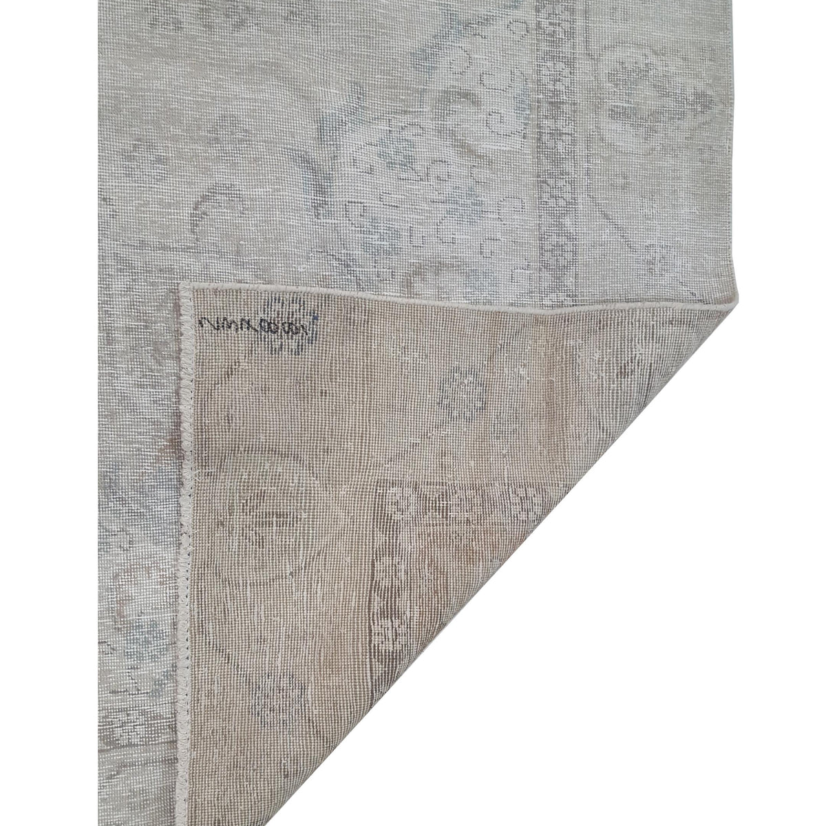 Pacific Vintage 43530 Ivory Beige Vintage Hand Knotted Rug