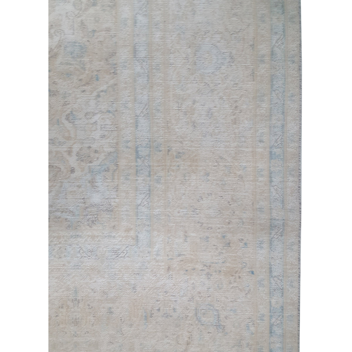 Pacific Vintage 43533 Ivory Beige Vintage Hand Knotted Rug