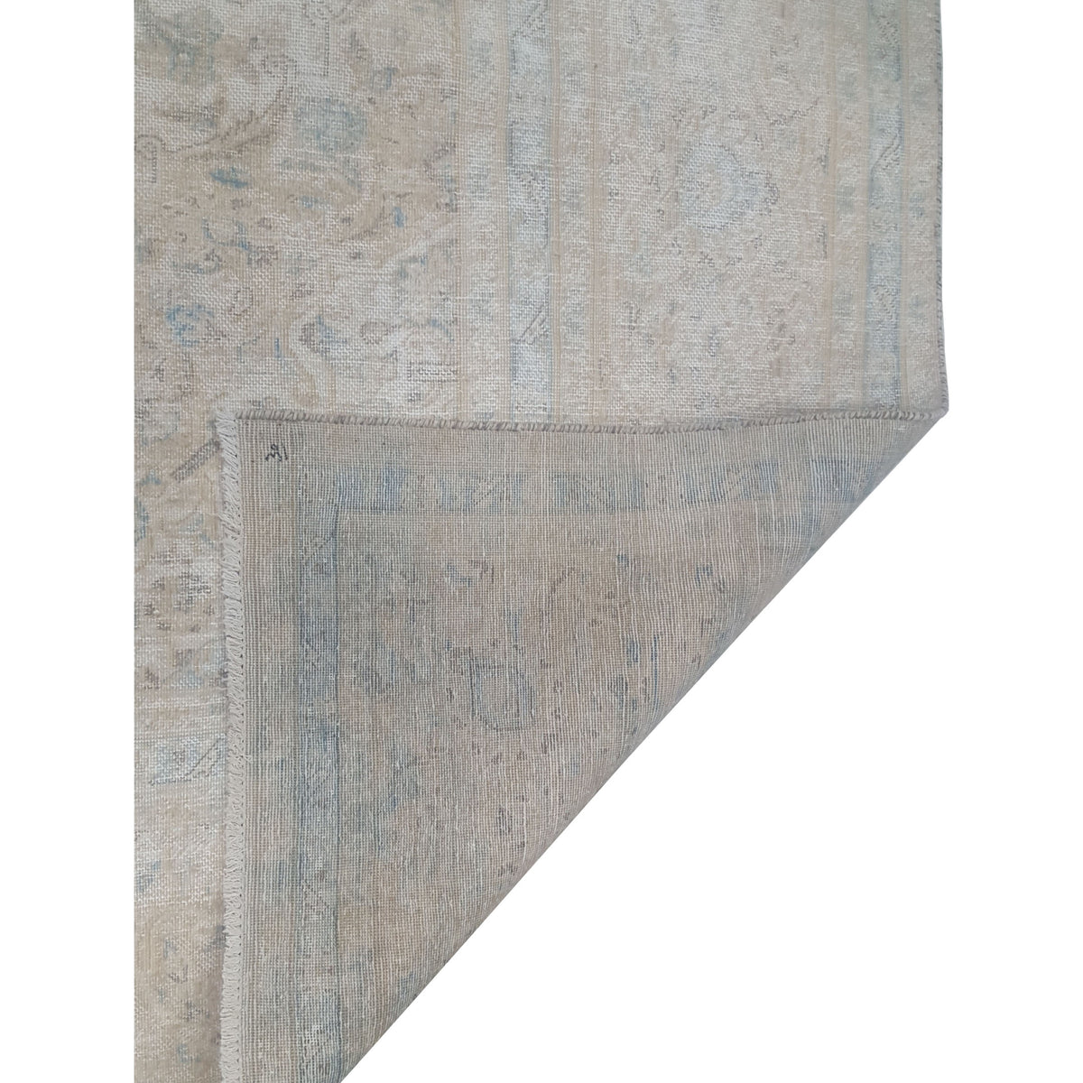 Pacific Vintage 43533 Ivory Beige Vintage Hand Knotted Rug