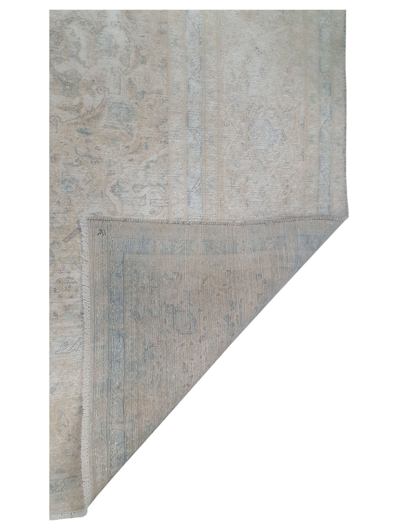 Pacific Vintage 43533 Ivory Beige Vintage Hand Knotted Rug