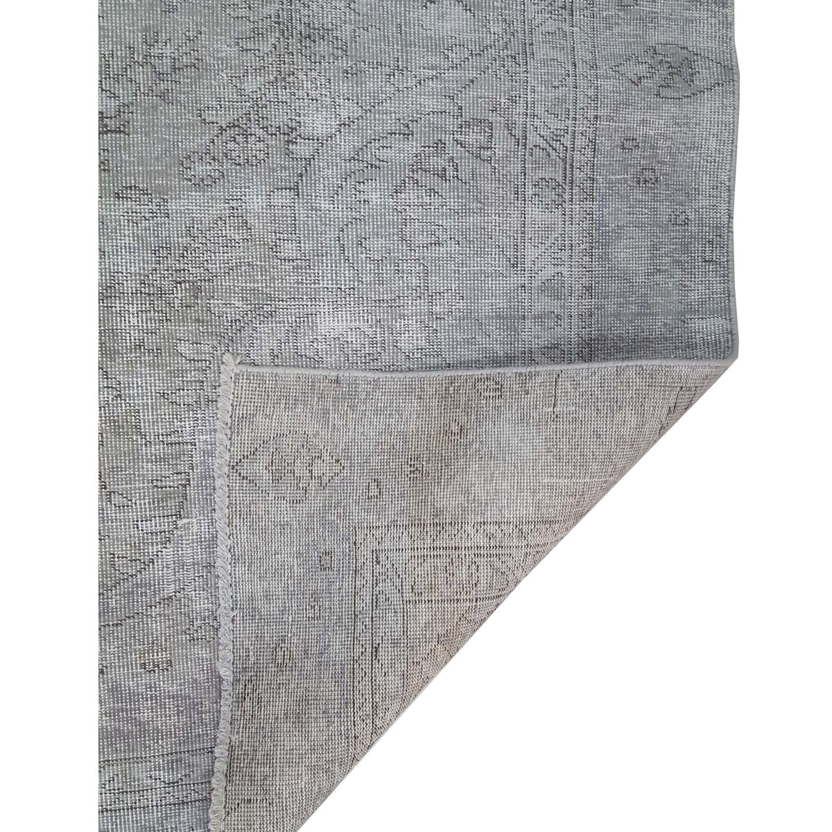 Pacific Vintage 43535 Grey Grey Vintage Hand Knotted Rug