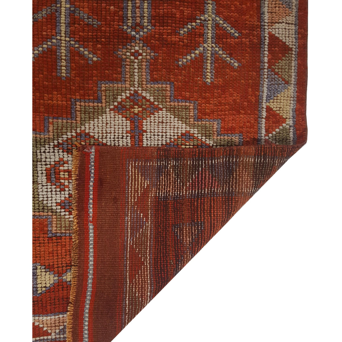 Pacific Kurdish 43547 Orange Orange Traditional Hand Knotted Rug