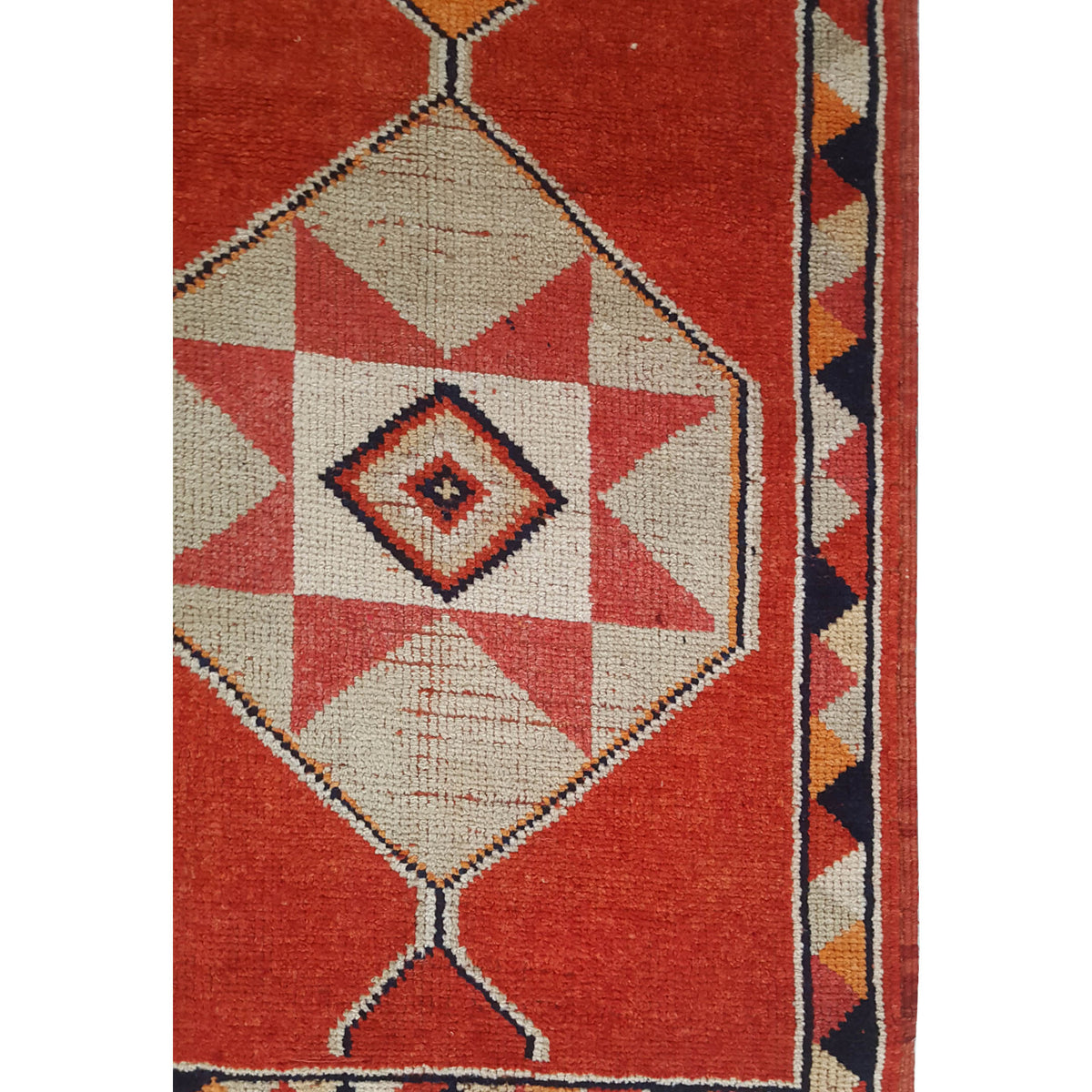 Pacific Kurdish 43560 Orange Traditional Hand Knotted Rug