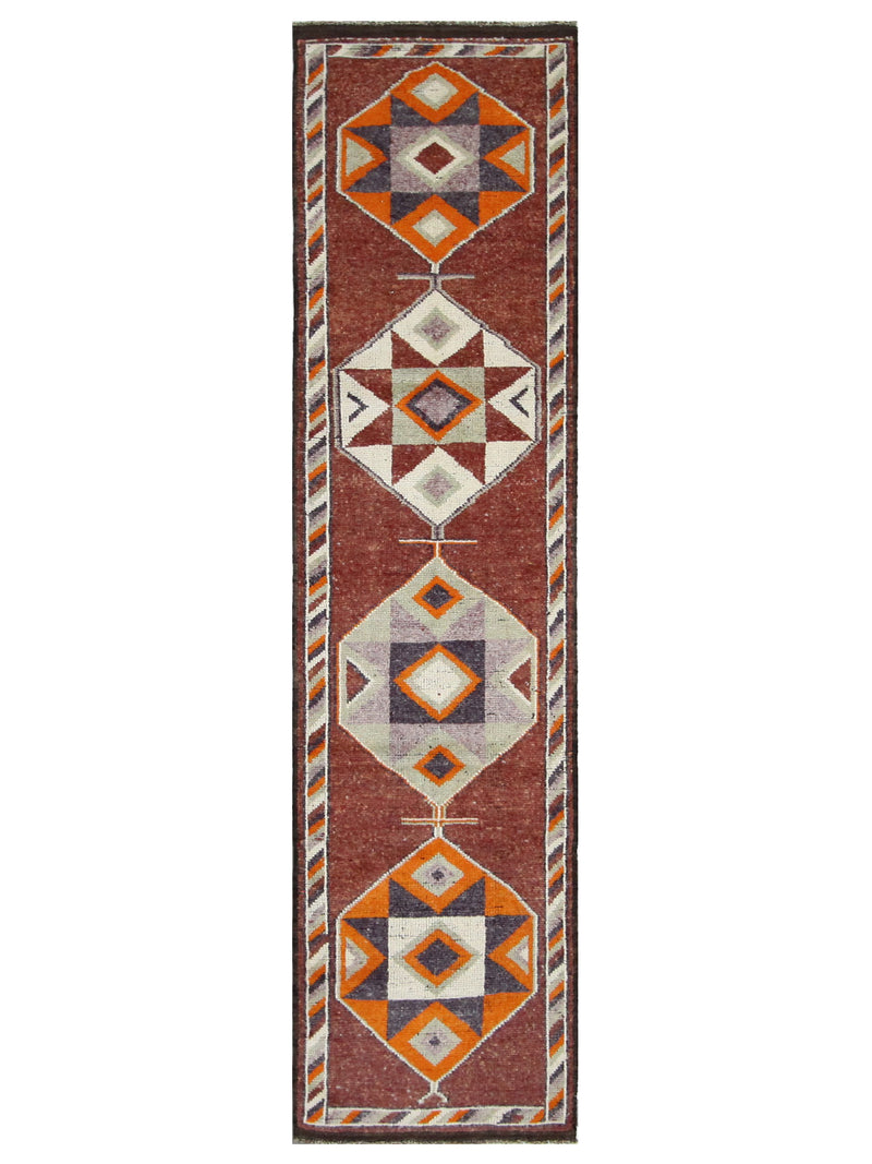 Pacific Kurdish  Burgundy Beige Traditional