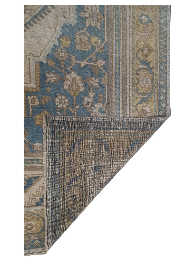 Pacific Anatolian 43569 Blue Beige Traditional Hand Knotted Rug