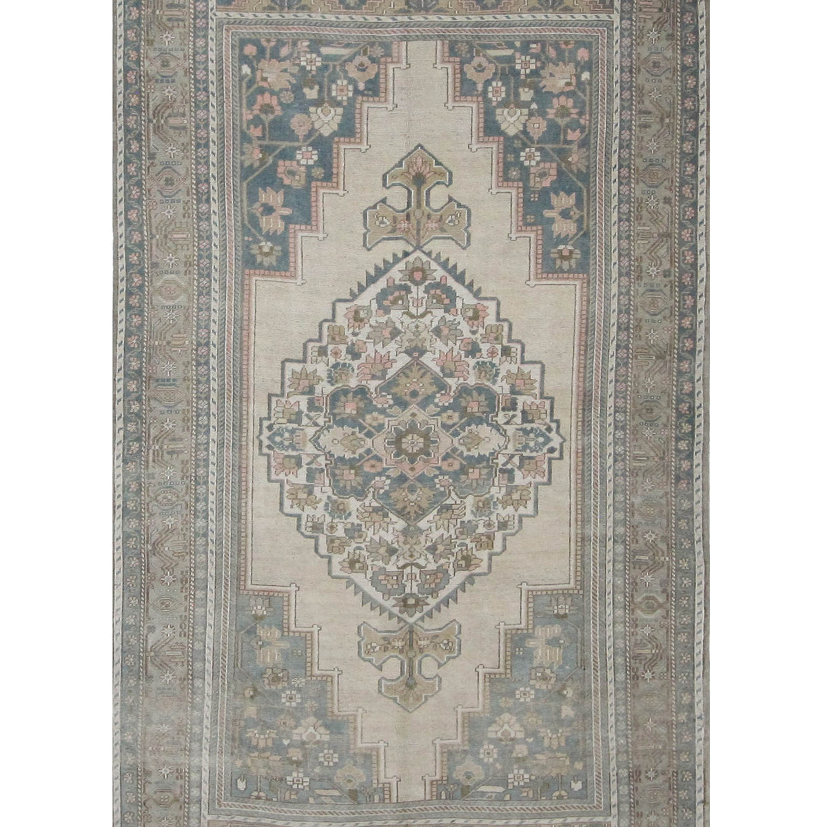Pacific Anatolian  Teal Beige Traditional