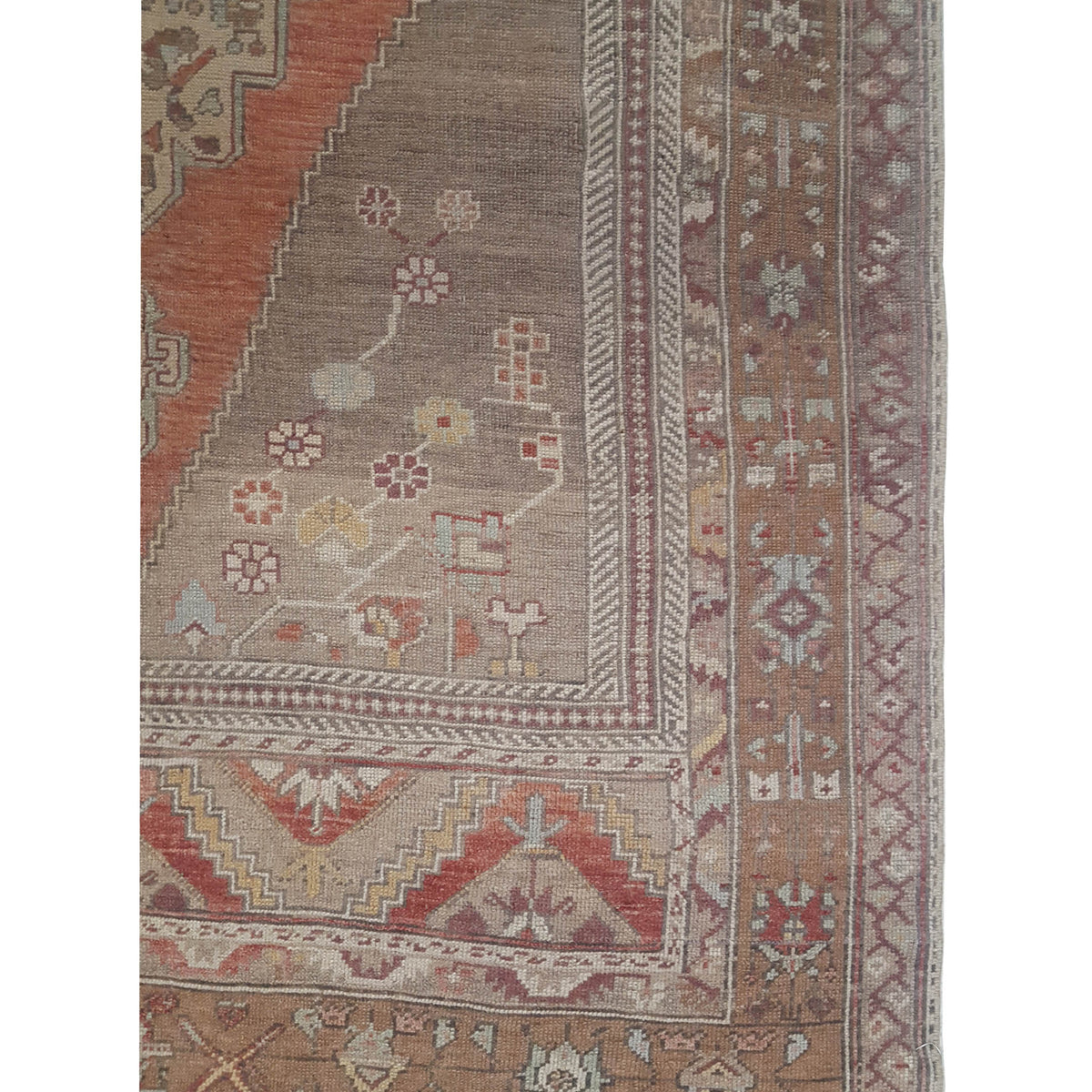 Pacific Anatolian 43576 Rust Beige Traditional Hand Knotted Rug