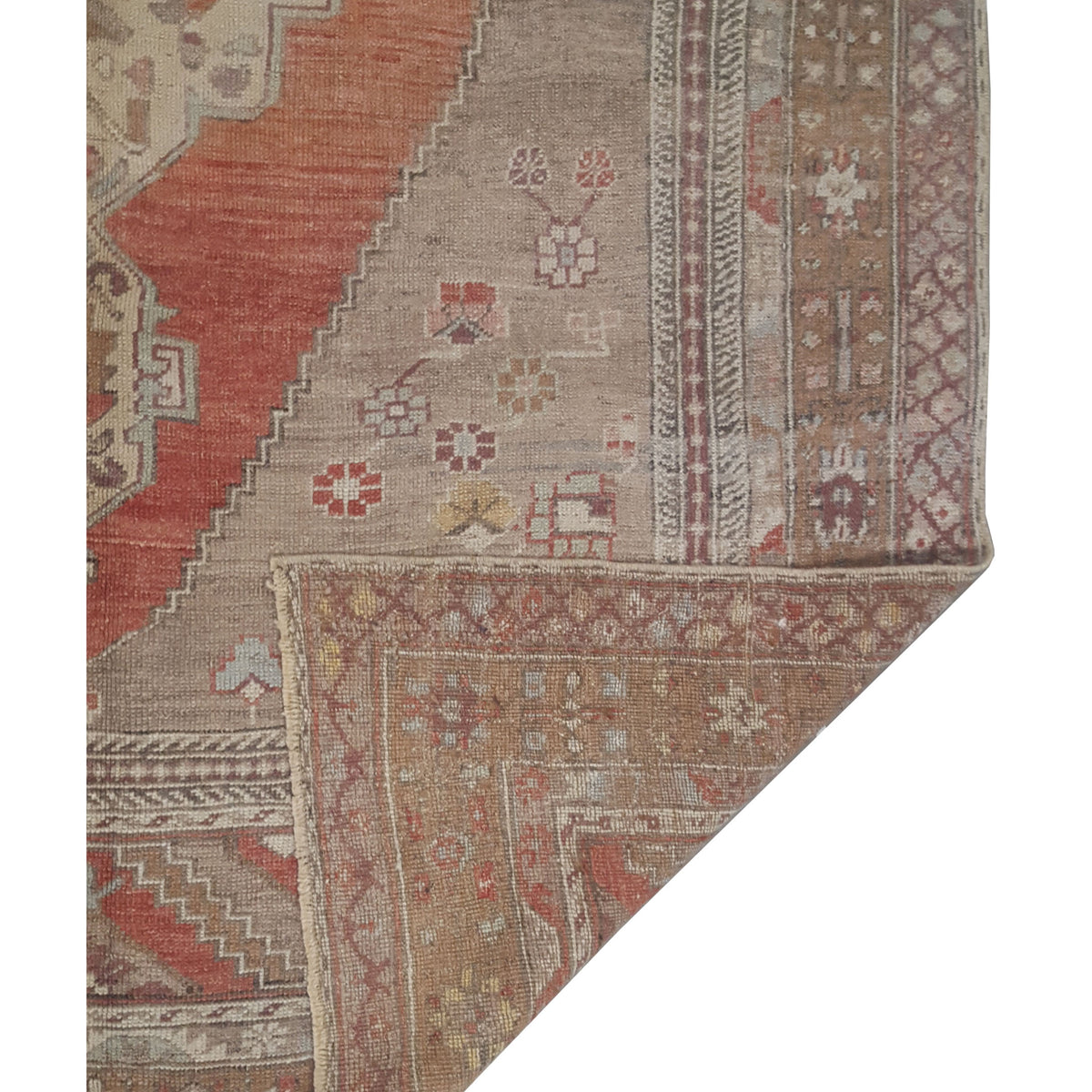 Pacific Anatolian 43576 Rust Beige Traditional Hand Knotted Rug