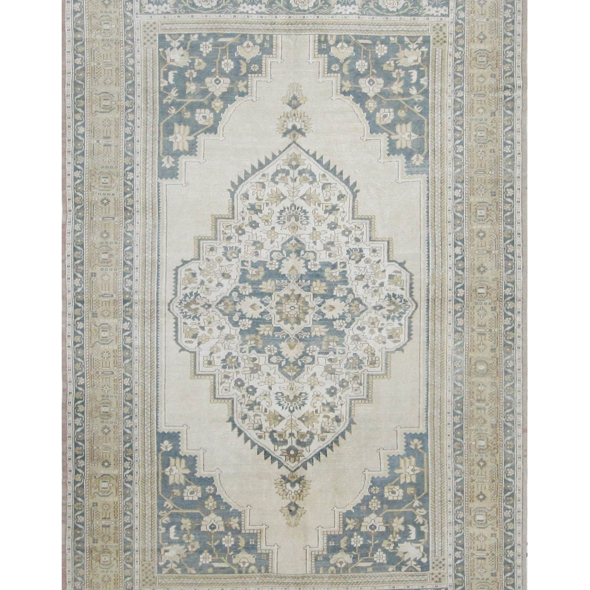 Pacific Anatolian  Teal Beige Traditional