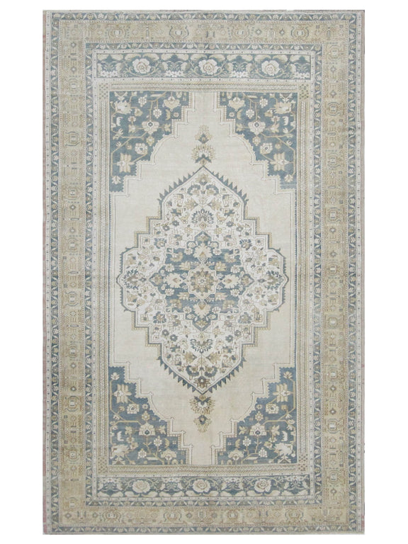 Pacific Anatolian  Teal Beige Traditional