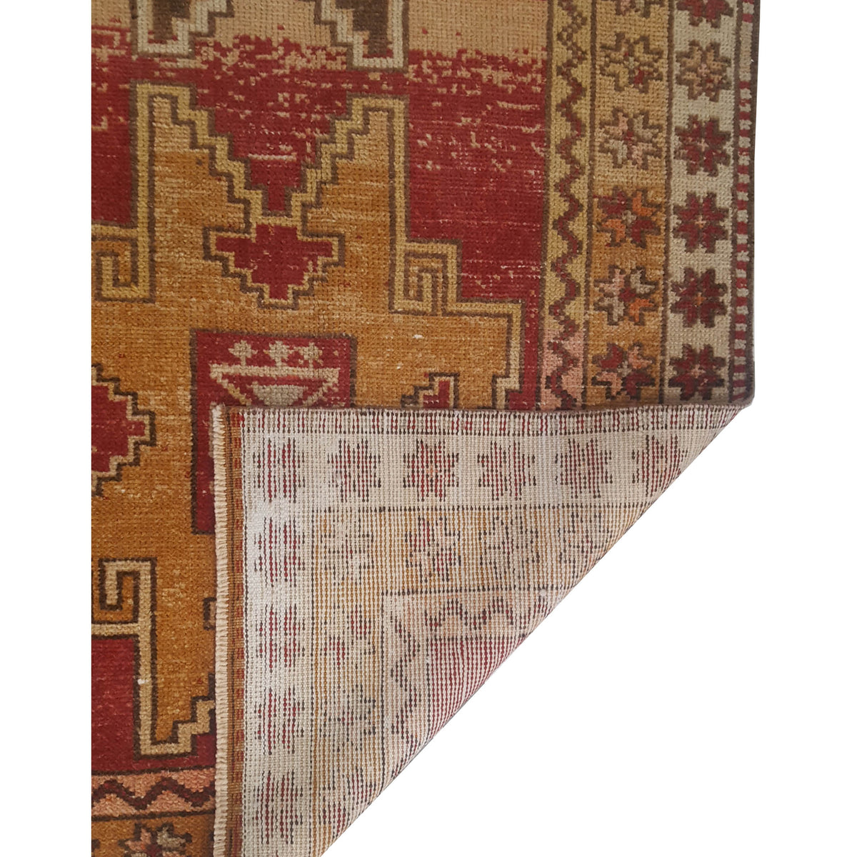 Pacific Anatolian 43583 Rust Ivory Traditional Hand Knotted Rug