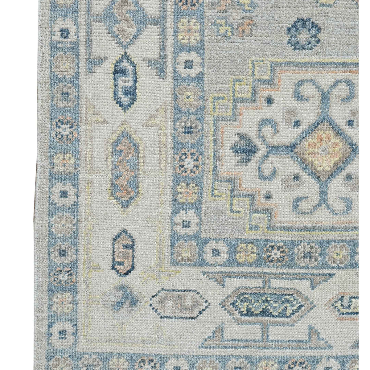 Pacific Ushak 43592 Lt.Grey Ivory Transitional Hand Knotted Rug